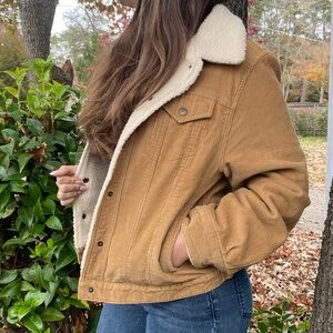 Vintage Like-New Marvin Richards Corduroy Fleece Lined Trucker Jacket Size M